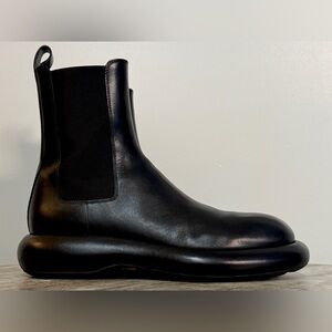 JIL SANDER Chelsea Boots Black Leather Ankle Boot Sz 42 / 9 US US Men’s $1400